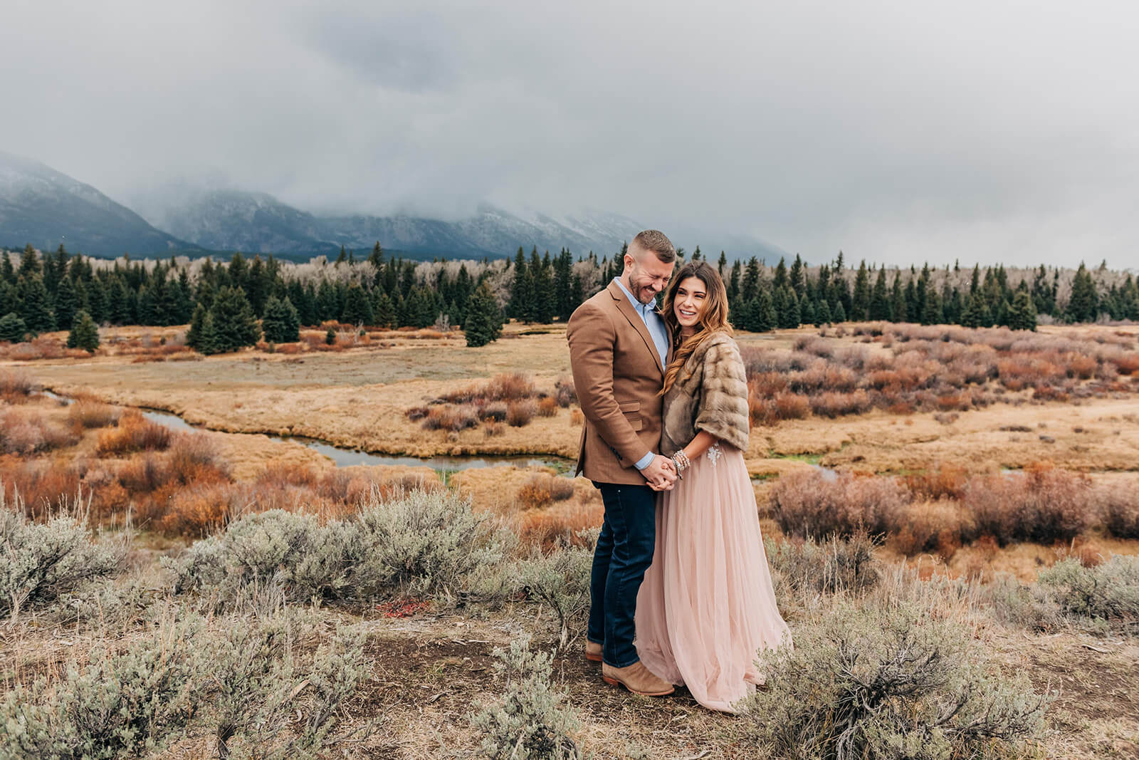 Couple Portrait by Overlook Grand Tetons