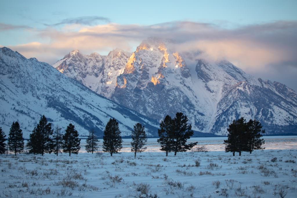 Winter Day view of Grand Teton National Park
